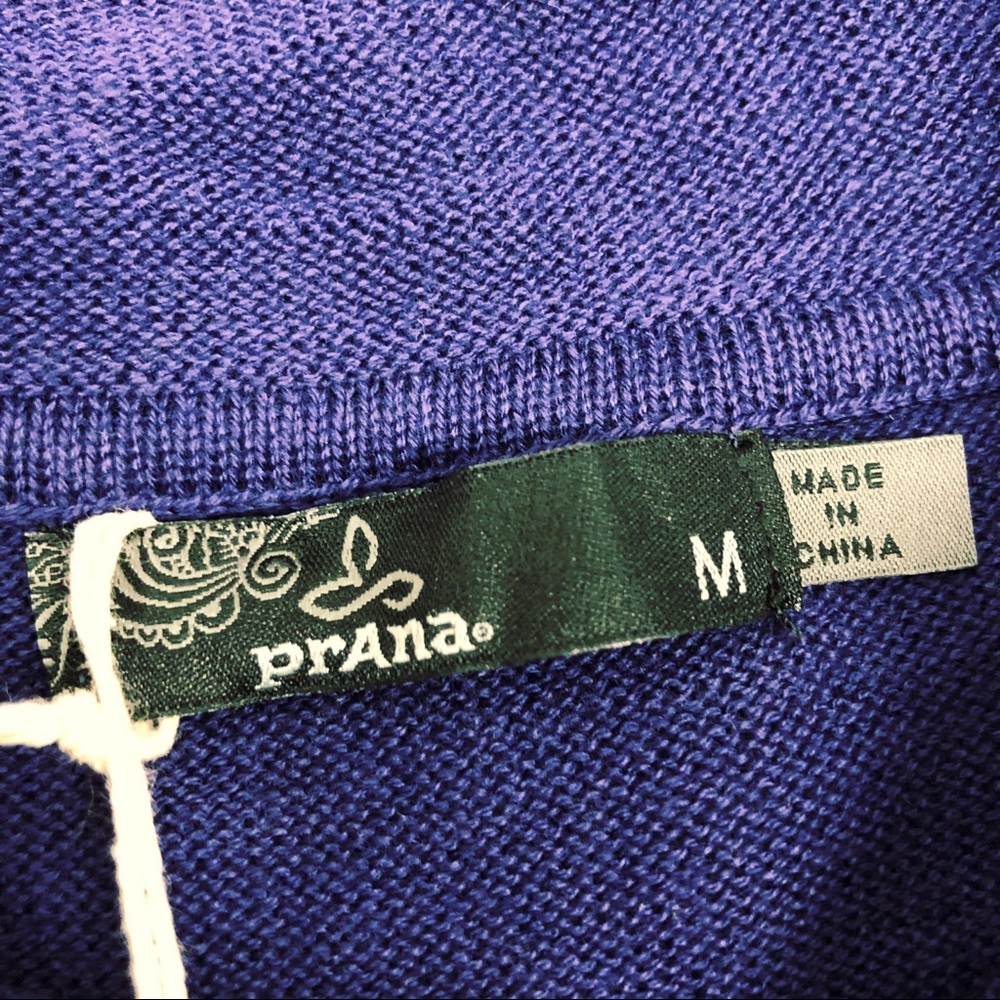 NWT prAna Coco Hooded Sweater Dress Purple Sz M - Picture 4 of 14